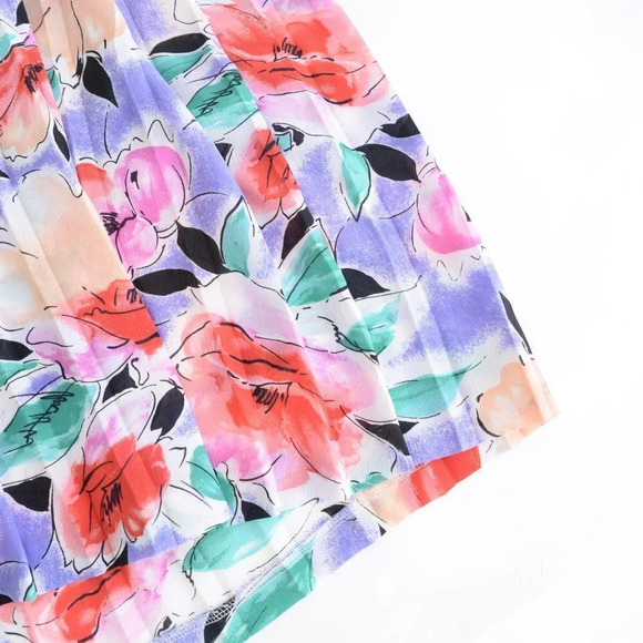 Vintage D'allaird's Made In Canada Floral Long Sleeve Midi  Dress - Picture 7 of 15